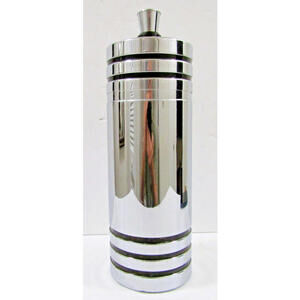 Chase Gaiety Chrome Cocktail Shaker Art Deco Style Barware